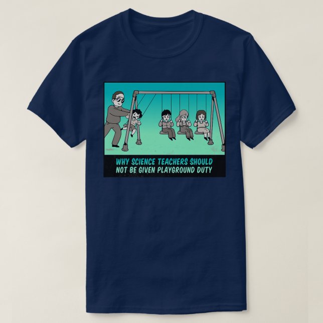Camiseta Engraçado Dando o Prêmio de Professores de Ciência (Frente do Design)