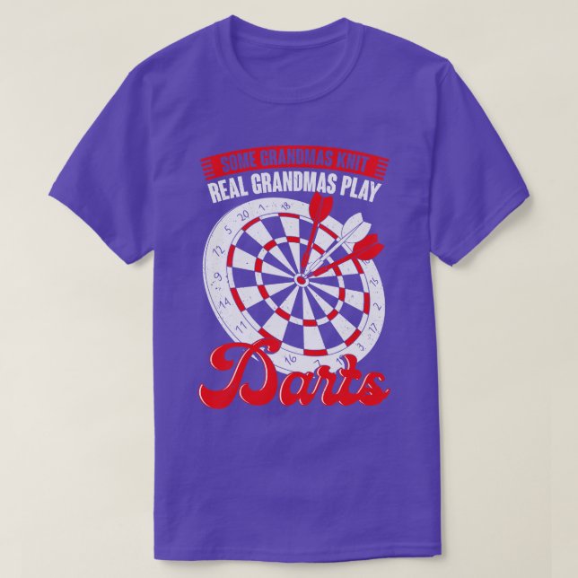 Camiseta Engraçado Dardos Vovó Avó Presente (Frente do Design)