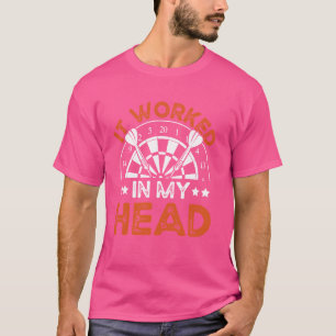 Camiseta Engraçado Dart Funcionou Na Minha Cabeça