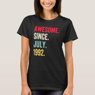 Camiseta Engraçado De 30 Anos Desde Julho De 1992 30 Bi