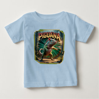 Camiseta Engraçado de Criatura Combo da Ilustração Piguana