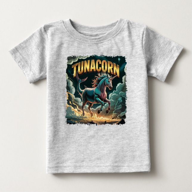 Camiseta Engraçado de Criatura de Combinação de Ilustração  (Frente)