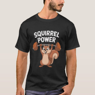 Camiseta Engraçado de Energia de Esquilo