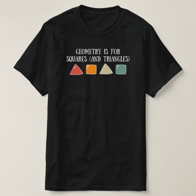 Camiseta Engraçado de Geometria para Professora de Matemáti (Frente do Design)