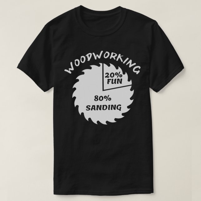 Camiseta Engraçado de Madeira 1 (Frente do Design)