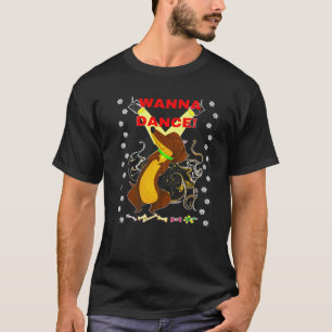 CAMISETA ENGRAÇADO DE PAI DE PET WIENER DOG MOM CUTE WANNA