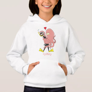 Camiseta Engraçado de polvo encantador humor de desenho ani
