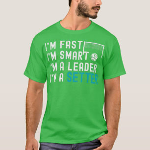 Camiseta Engraçado De Voleibol Sou Um Setter Sayings