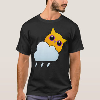 Camiseta Engraçado de Widget de Gato do Tempo