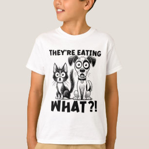 Camiseta Engraçado Debate 2024 Pets Dog Cat Eles estão come