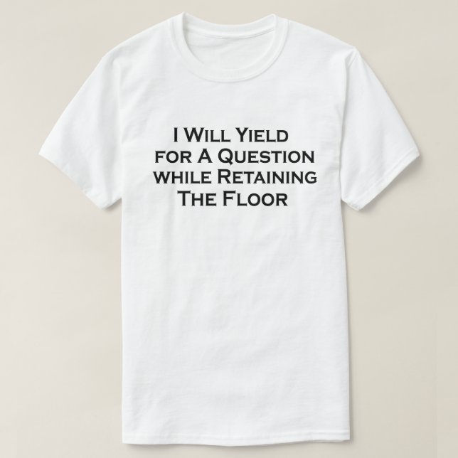 Camiseta Engraçado Debate Cita Lógica de Argumento Público (Frente do Design)