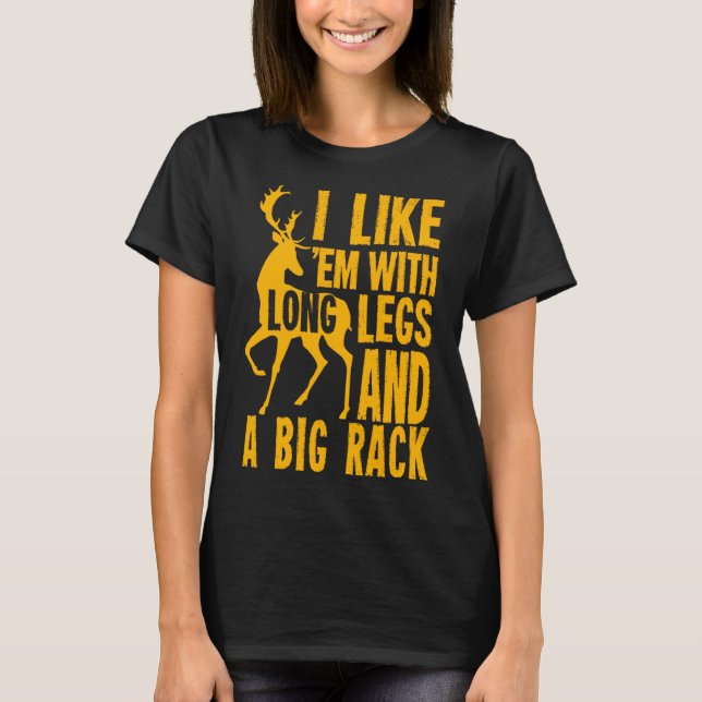 Camiseta Engraçado Deer Hunting - Presente para Caçadores (Frente)