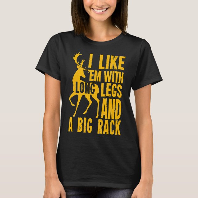 Camiseta Engraçado Deer Hunting, Presente Para Caçadores (Frente)