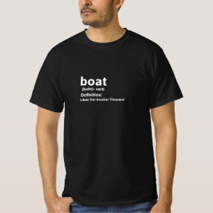 Camiseta Engraçado Definição De Barco, Acabe Com Mais Mi