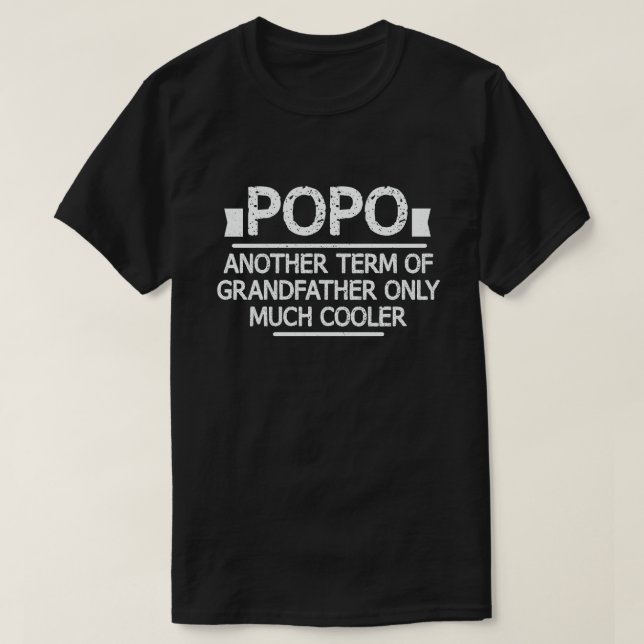 Camiseta Engraçado Definição de Popo Significa Legal Oferta (Frente do Design)