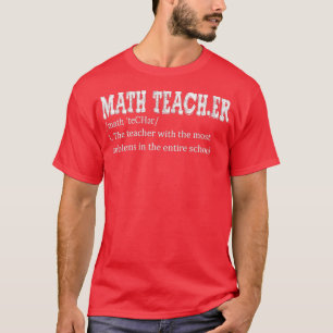 Camiseta Engraçado Definição De Professores De Matemática N