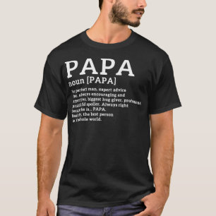 Camiseta Engraçado Definição Papa