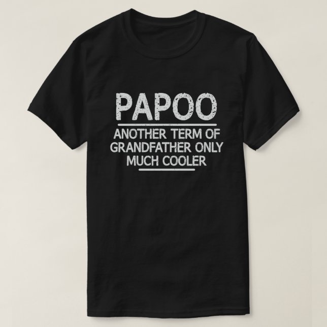 Camiseta Engraçado Definição Papoo Significa Legal Oferta D (Frente do Design)