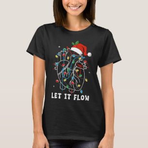 Camiseta Engraçado Deixar Fluir Anatomia Cardíaca Enfermeir