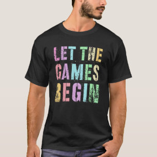 Camiseta Engraçado deixar os jogos começarem a fantasia do