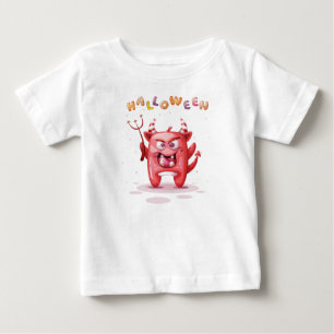 Camiseta Engraçado demônio infantil do Dia das Bruxas Todle