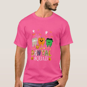 Camiseta Engraçado Dental Spooky Esquadrão Costume Denstist