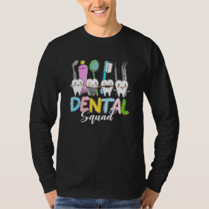 Camiseta Engraçado Dente Dental Squad Dia do Felz pascoa