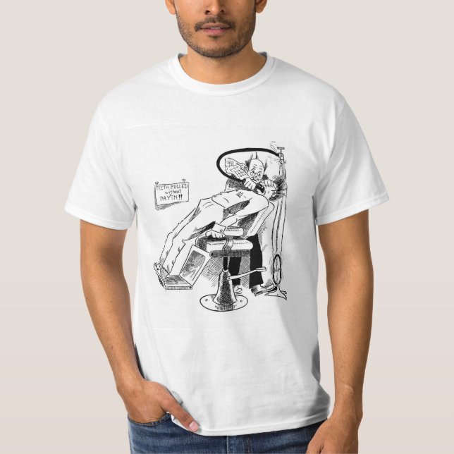 Camiseta Engraçado Dentista Engraçado (Frente)