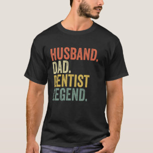 Camiseta Engraçado Dentista pai Marido Pai Legend Vinta