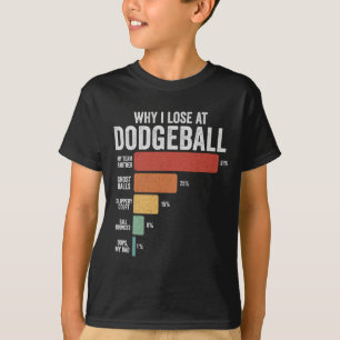 Camiseta Engraçado Deseball Por Que Eu Perder No Dodgeball
