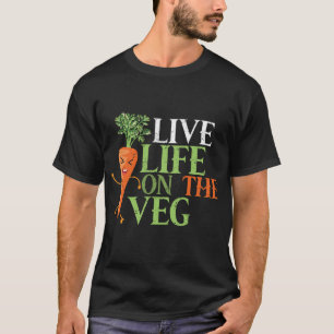 Camiseta Engraçado design_ cenoura baseado em planta com gr
