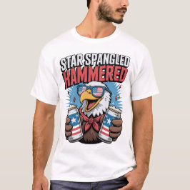 Camiseta Engraçado Design de 4 de julho para homens