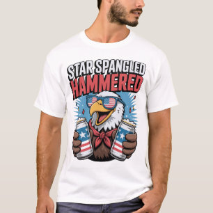 Camiseta Engraçado Design de 4 de julho para homens