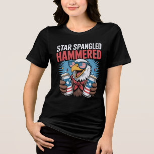 Camiseta Engraçado Design de 4 de julho para mulheres