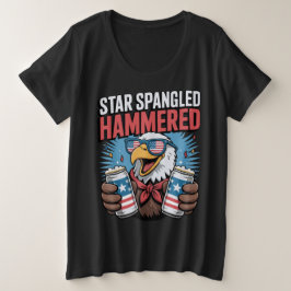 Camiseta Engraçado Design de 4 de julho para mulheres