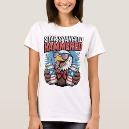 Camiseta Engraçado Design de 4 de julho para mulheres