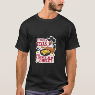 Camiseta Engraçado Design de aquecimento de galinha no Texa