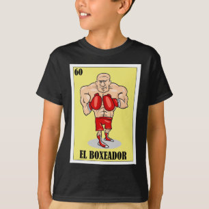 Camiseta Engraçado Design de Boxing Mexicano - El Boxeador