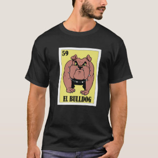 Camiseta Engraçado Design de Cães Mexicanos - El Bulldog
