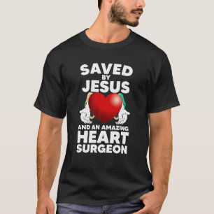 Camiseta Engraçado Design de Cirurgia Cardíaca Aberta para 