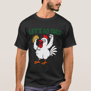Camiseta Engraçado Design de galinha mexicana com solha