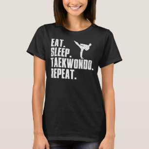 Camiseta Engraçado Design De Taekwondo Para Meninas Tae Kwo