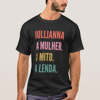Camiseta Engraçado Design do Primeiro Nome Português - Jull