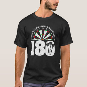 Camiseta Engraçado Design Homens Dart Jogadores Dart Boar