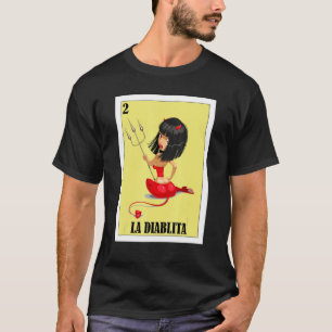 Camiseta Engraçado Design mexicano para Mulheres - La Diabl
