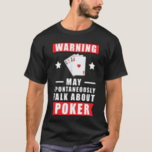 Camiseta Engraçado Design Poker