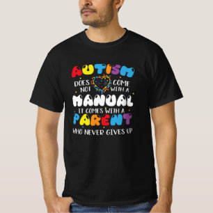 Camiseta Engraçado Dia da Consciência do Autismo O Pai Nu