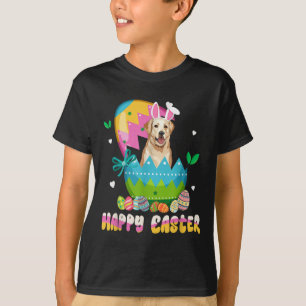 Camiseta Engraçado Dia da Páscoa Labrador Cachorro de Retri