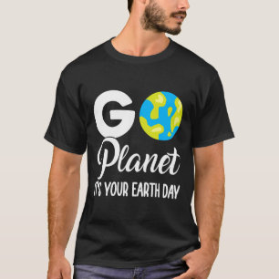 Camiseta Engraçado Dia da Terra Homens Vão Planejar Sua Ter