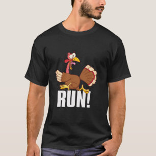 Camiseta Engraçado Dia de Ação de Graças Correndo 5k Corrid